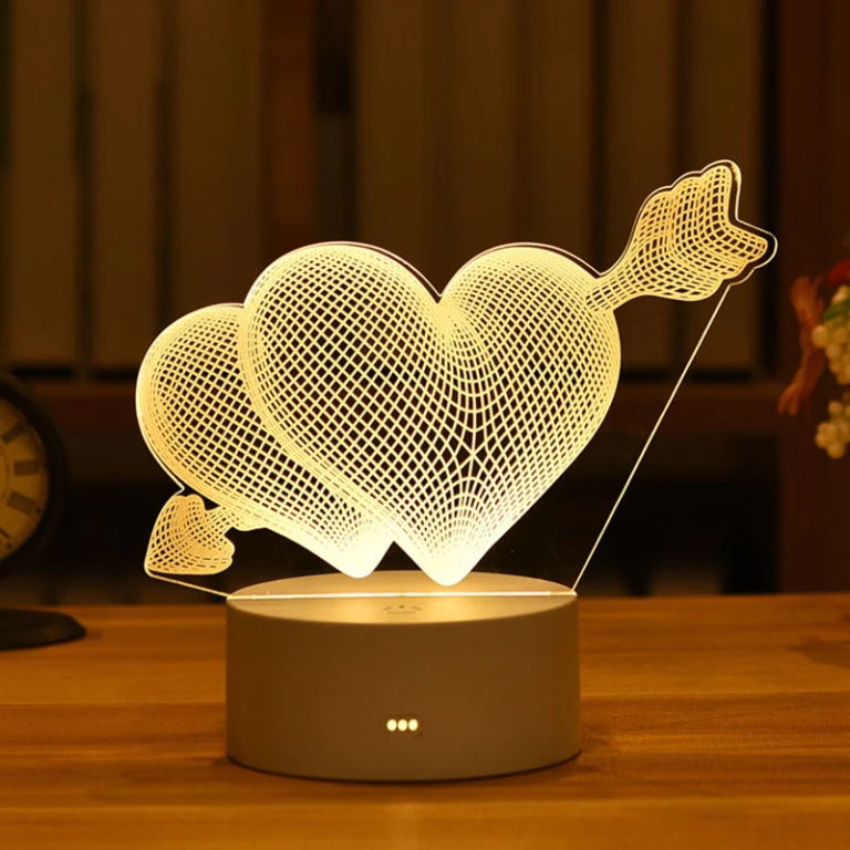 Romantic Love 3D Lamp