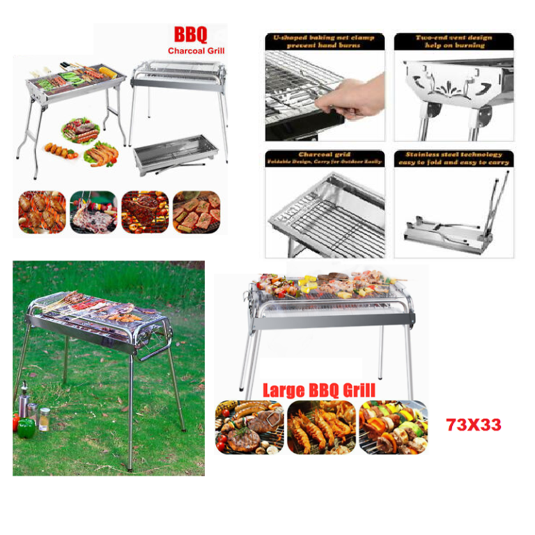 Portable Stainless Steel BBQ Grill