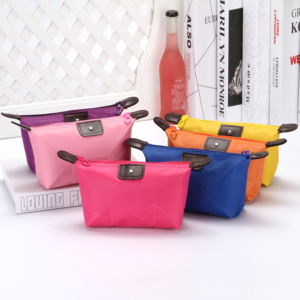 Portable Cosmetic Bag For Women Colorful Waterproof New Travel Dumpling Storage Bags Mini Cute Toiletry Makeup Tote Bags Purses