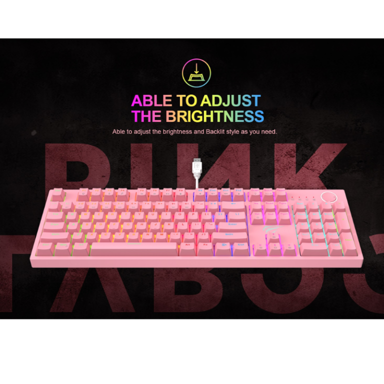 HAVIT KB871L PINK GAMING KEYBOARD